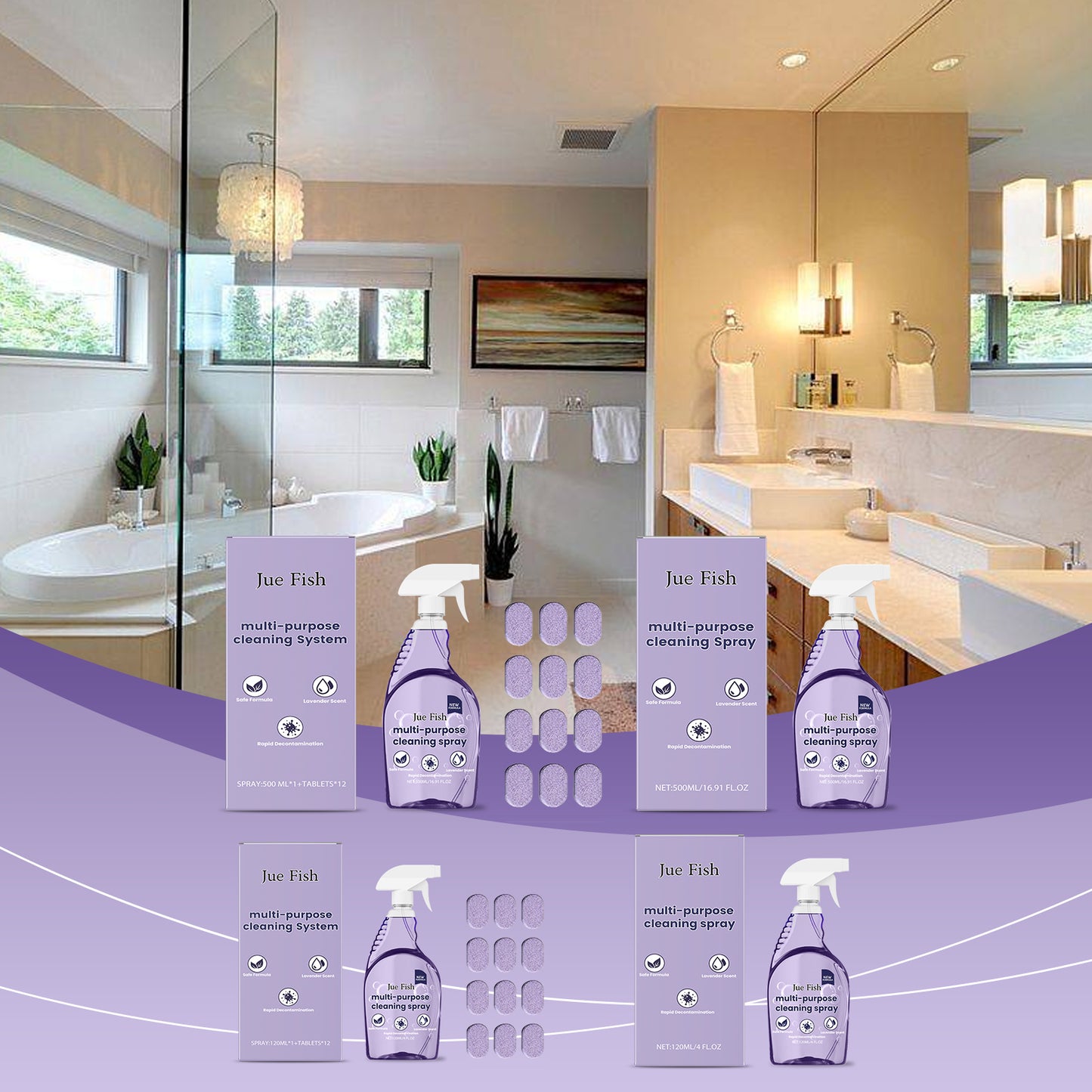 Jue-Fish Multi-Purpose Cleaner Easily Cleans Grease Stains On Cooktops And Utensils Home & Garden Home Goods Eprolo https://www.cyberehub.com