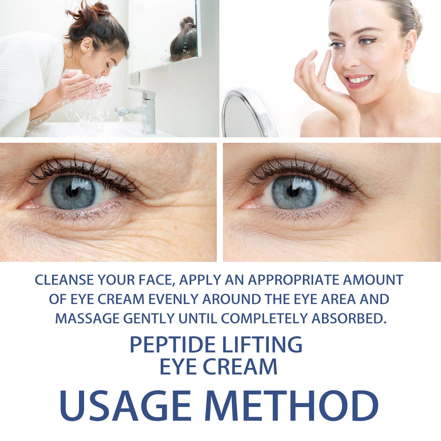 Peptide Lifting Eye Cream, Moisturize The Skin Around The Eyes, Improve The Eyes And Fade Fine Lines Health & Beauty Health Eprolo https://www.cyberehub.com