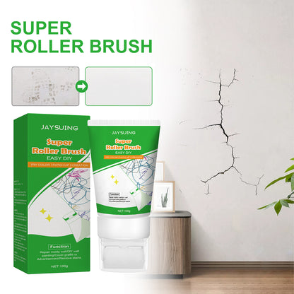Jaysuing Wall Repair Paint: White Wall Repair Roller Brush Moisture-Proof Peeling Cover Stains And Cracks Renovation Paint Home Eprolo https://www.cyberehub.com