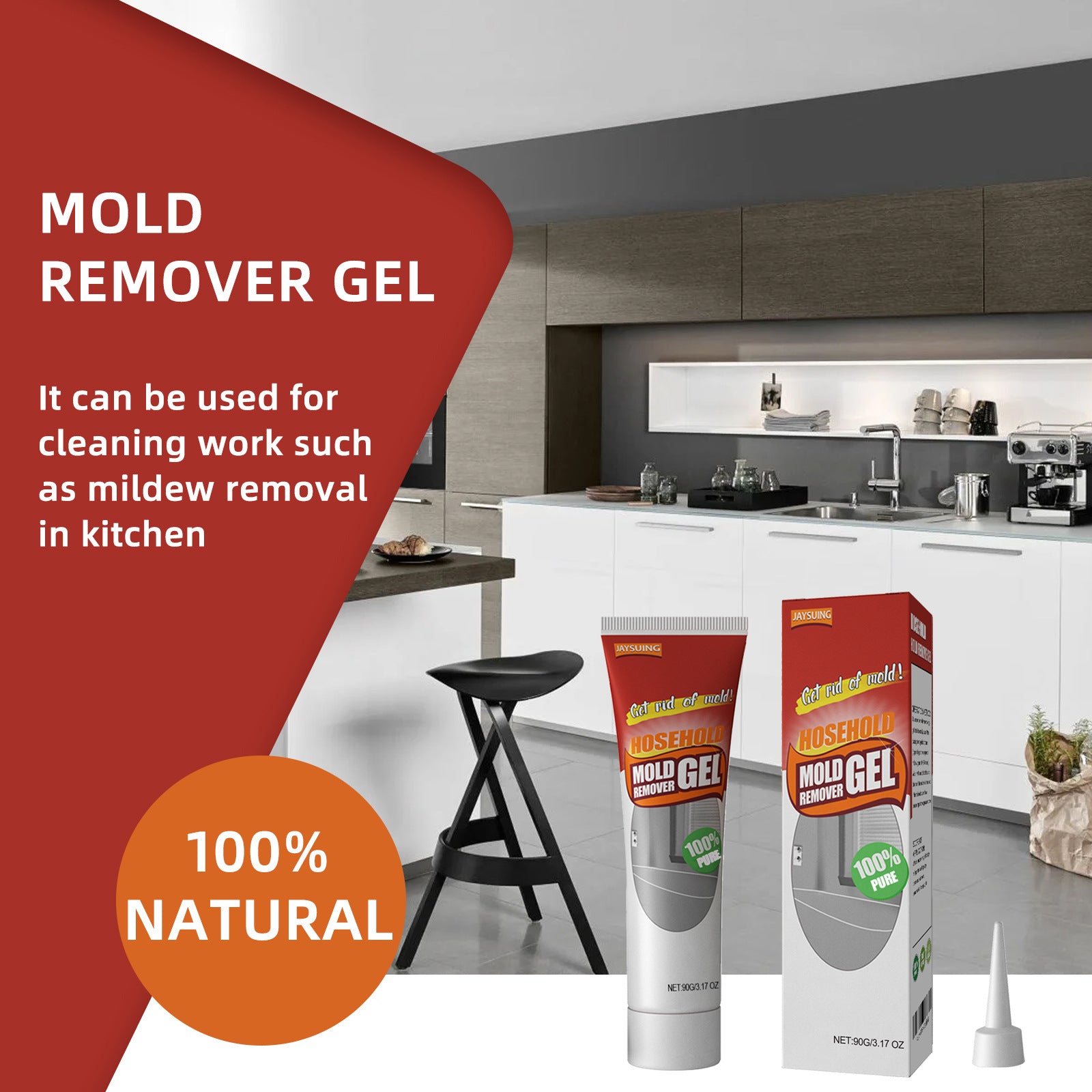 Jaysuing Wall Mold Removal Gel, Wall Wall Bathroom Kitchen White Mold Removal Gel Home & Garden Home Goods Eprolo https://www.cyberehub.com