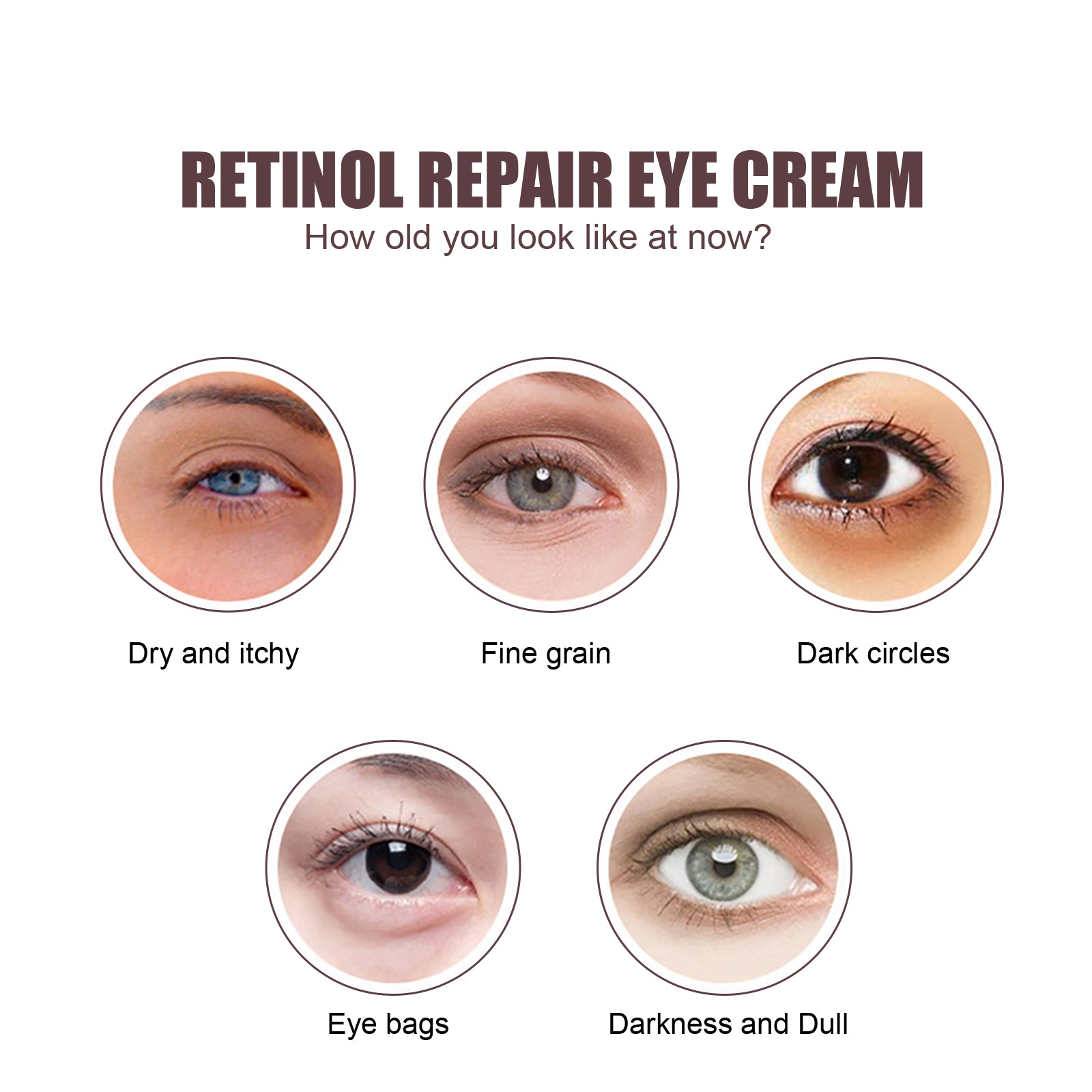 Retinol Repair Eye Cream, Reduce Wrinkles Fine Lines Bags Dark Circles Brightening Skin Anti-Wrinkle Repair Eye Cream Health Eprolo https://www.cyberehub.com