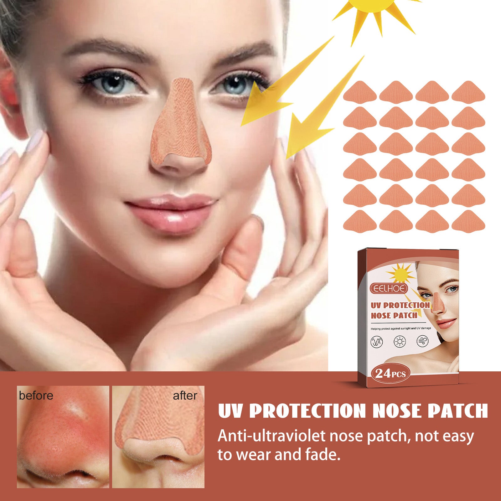 Protective Nose Patch Breathable, Comfortable And Refreshing Outdoors In Summer Protects Skin Against Uv Rays Health & Beauty Health Eprolo https://www.cyberehub.com