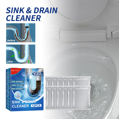 Jue-Fish Drain Cleaner, Toilet Kitchen Drain Anti-Clogging Deodorant Dredging Cleaner default title Home & Garden Home Goods Eprolo https://www.cyberehub.com