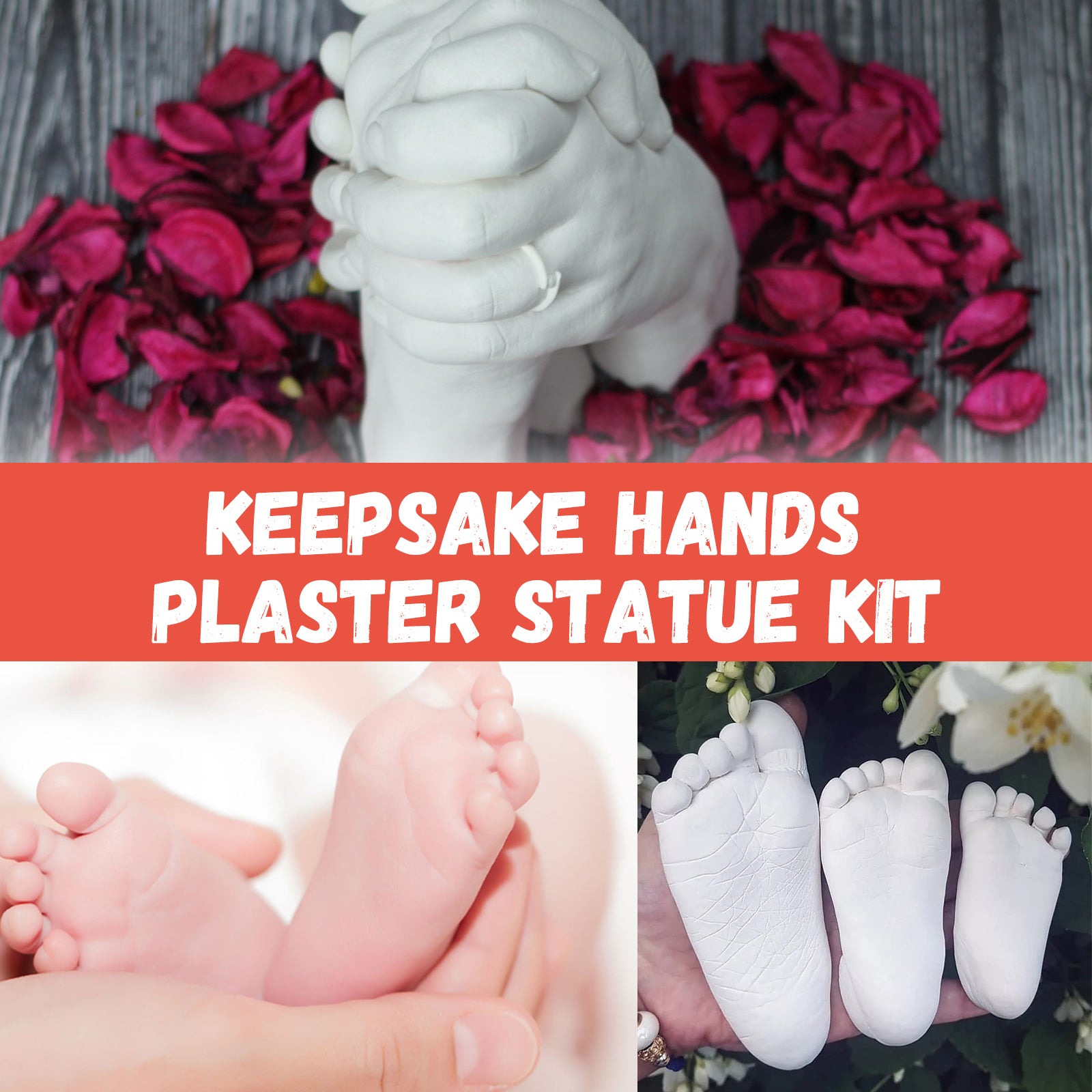 Dowmoo Hand Casting Kit, Three-Dimensional Hand Model Plaster Clone Model Homemade Commemorative Gift Crafts Health Eprolo https://www.cyberehub.com