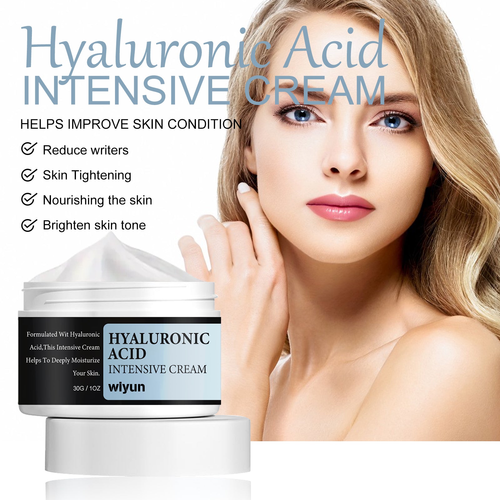 WIYUN Hyaluronic Acid Firming Face Cream For Reducing Fine Lines, Anti-Wrinkle Moisturizing And Firming Skin Care Cream Health Eprolo https://www.cyberehub.com