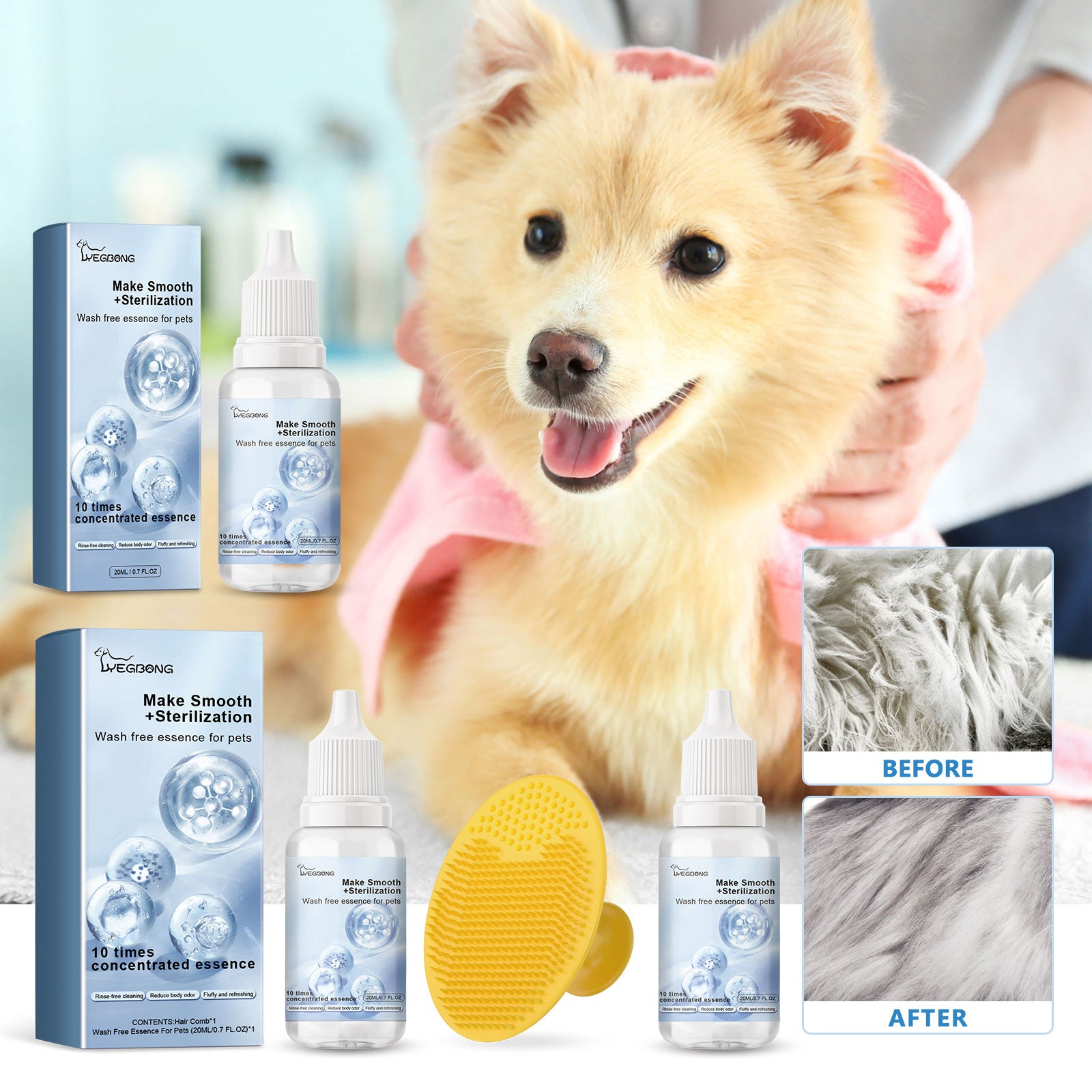Pet Leave-In Serum For Cats And Dogs Fluffy, Soft And Fragrant Hair Care Serum Health Eprolo https://www.cyberehub.com