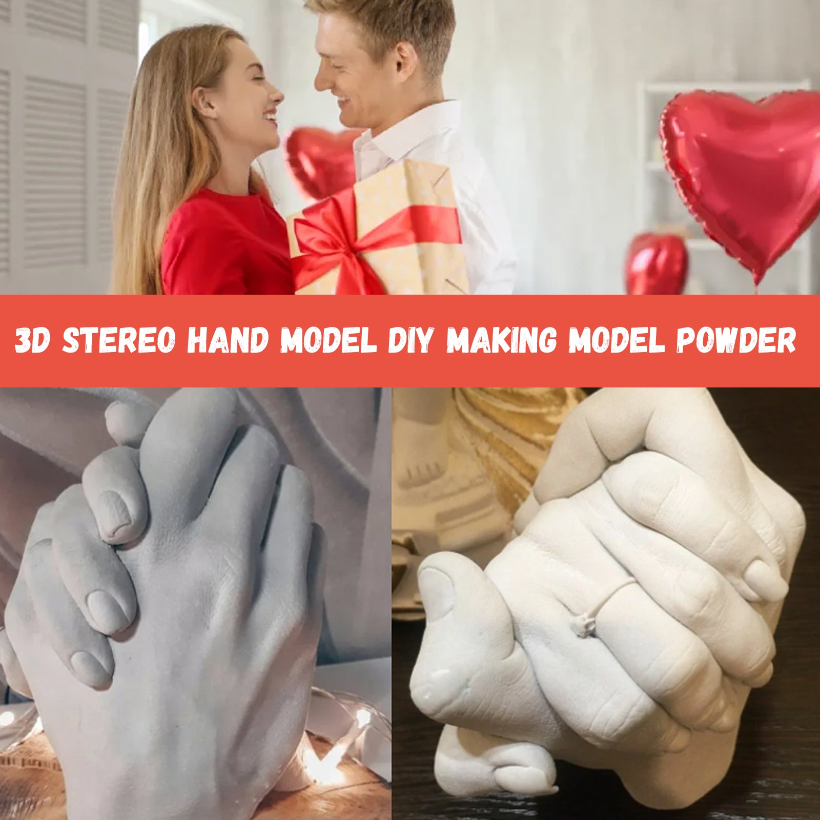 Dowmoo Hand Casting Kit, Three-Dimensional Hand Model Plaster Clone Model Homemade Commemorative Gift Crafts Health Eprolo https://www.cyberehub.com