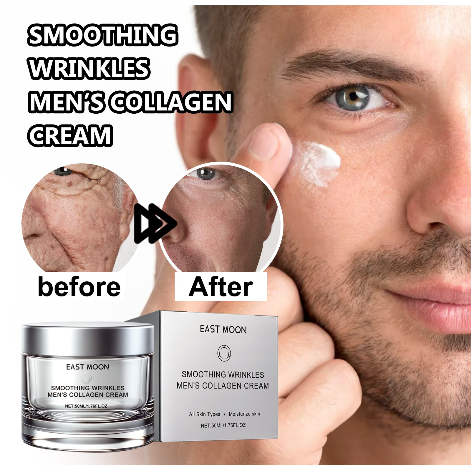 For Men Collagen Cream, Lighten Fine Lines Moisturizing Firming Skin Whitening Brightening Cream Health Eprolo https://www.cyberehub.com