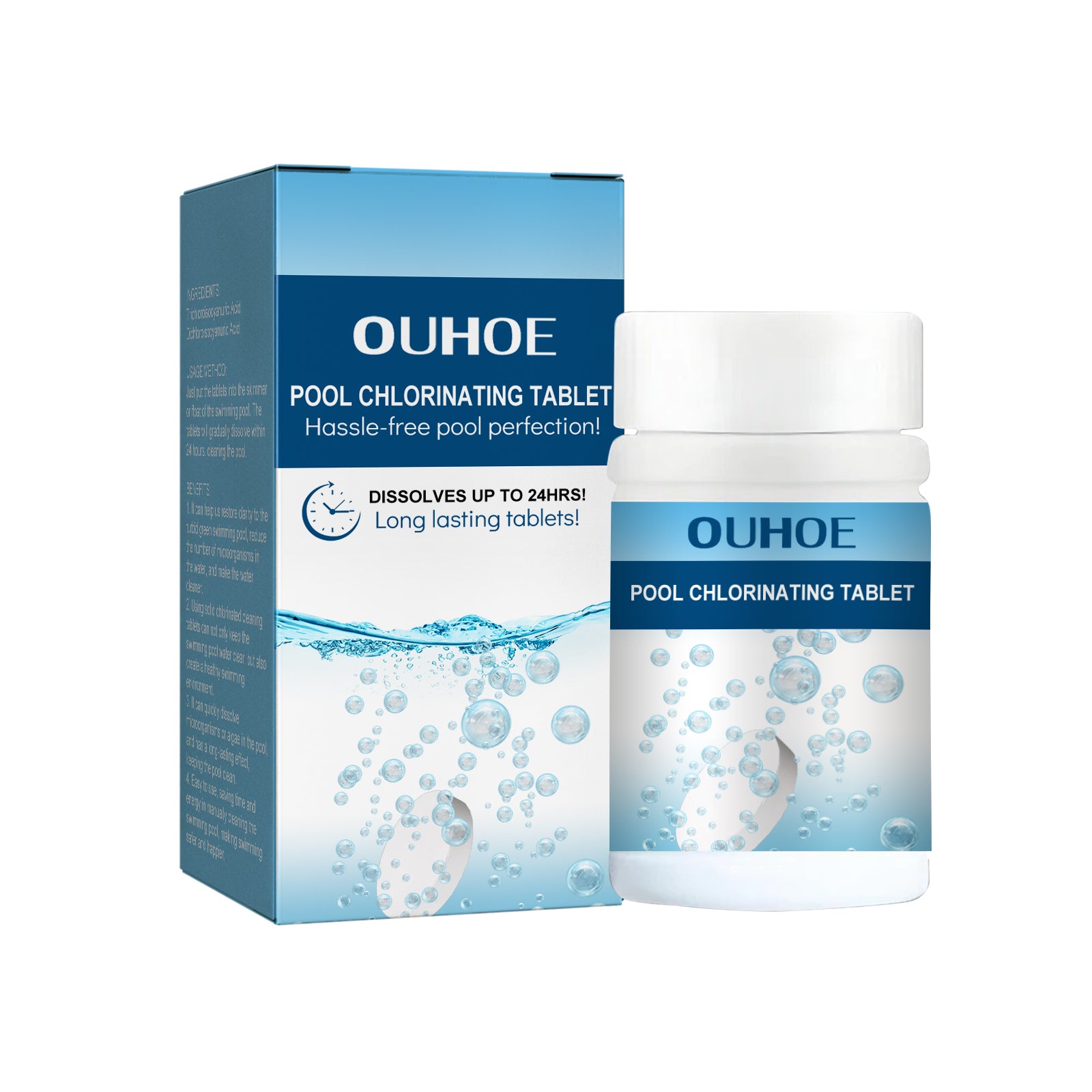 Pool Chlorinated Tablet, Water Quality Cleaning, Odor Removal Instant Multi-Functional Effervescent Tablet default title Health Eprolo https://www.cyberehub.com