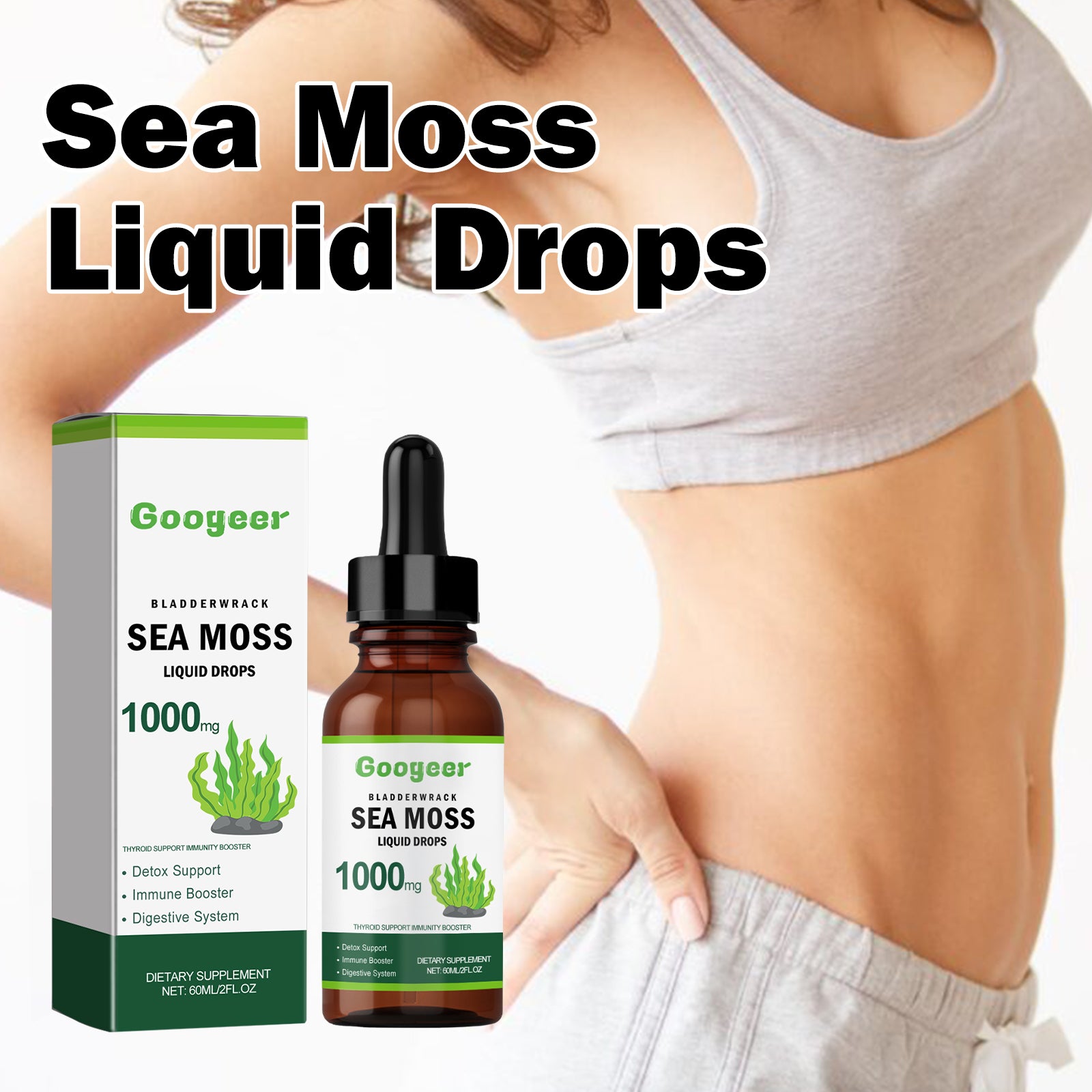 Sea Moss Liquid Drops, Alleviate Physical Fatigue Unwell Improve Skin Elasticity And Bust Firming Skin Health Eprolo https://www.cyberehub.com