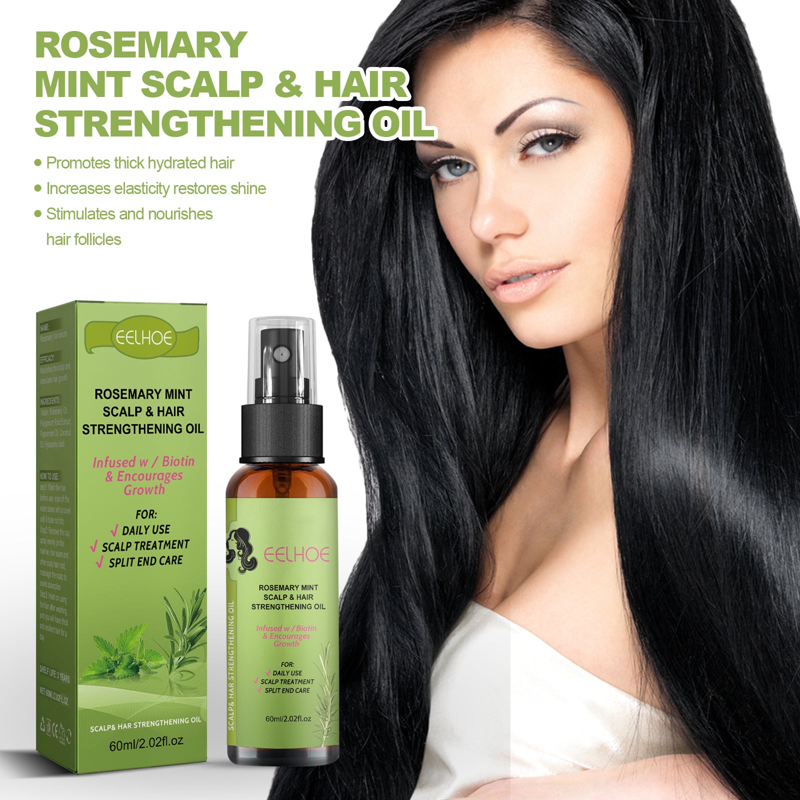 Rosemary Dense Hair Spray Hydrates Roots For Increased Elasticity Restoring Shine Anti-Set Hair Spray Health Eprolo https://www.cyberehub.com