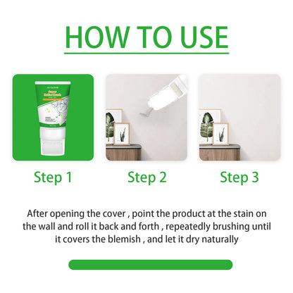 Jaysuing Wall Repair Paint: White Wall Repair Roller Brush Moisture-Proof Peeling Cover Stains And Cracks Renovation Paint Home Eprolo https://www.cyberehub.com