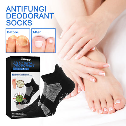 Antifungal Deodorant Socks, Comfortable Breathable Non-slip Anti-foot Sweat Deodorant Foot Care Thermal Socks default title Health Eprolo https://www.cyberehub.com