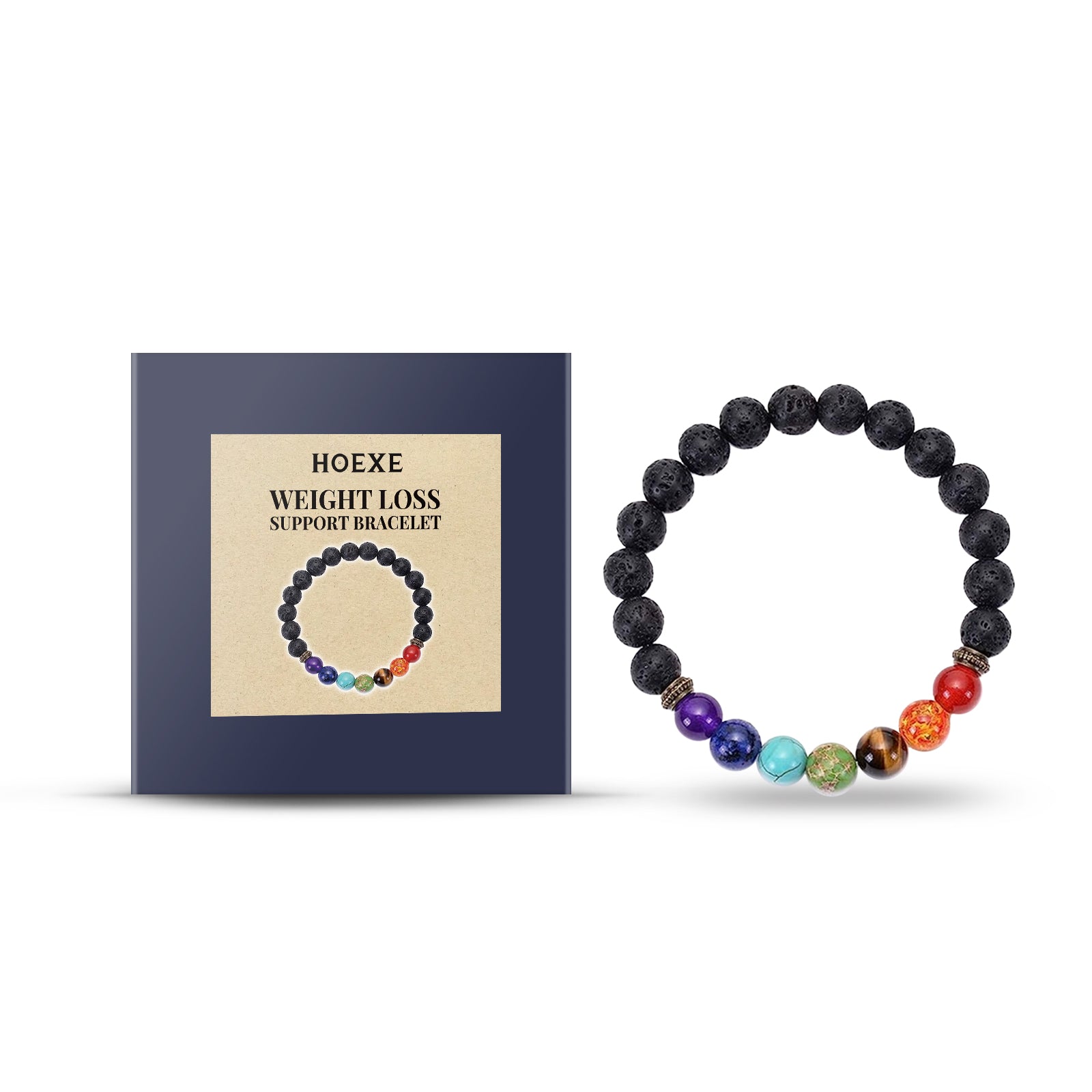 Jewelry Bracelet, Jewelry Beads String Colorful Volcanic Stone Bracelet Female Adjustable Braided Beading default title HOEXE eprolo https://www.cyberehub.com