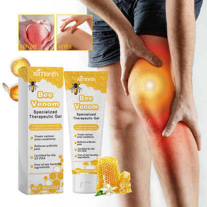 Ximonth Bee Venom Specialized Therapeutic Gel, Relieve Cervical Shoulder Neck Wrist Pain Discomfort Joint Care Gel Health Eprolo https://www.cyberehub.com
