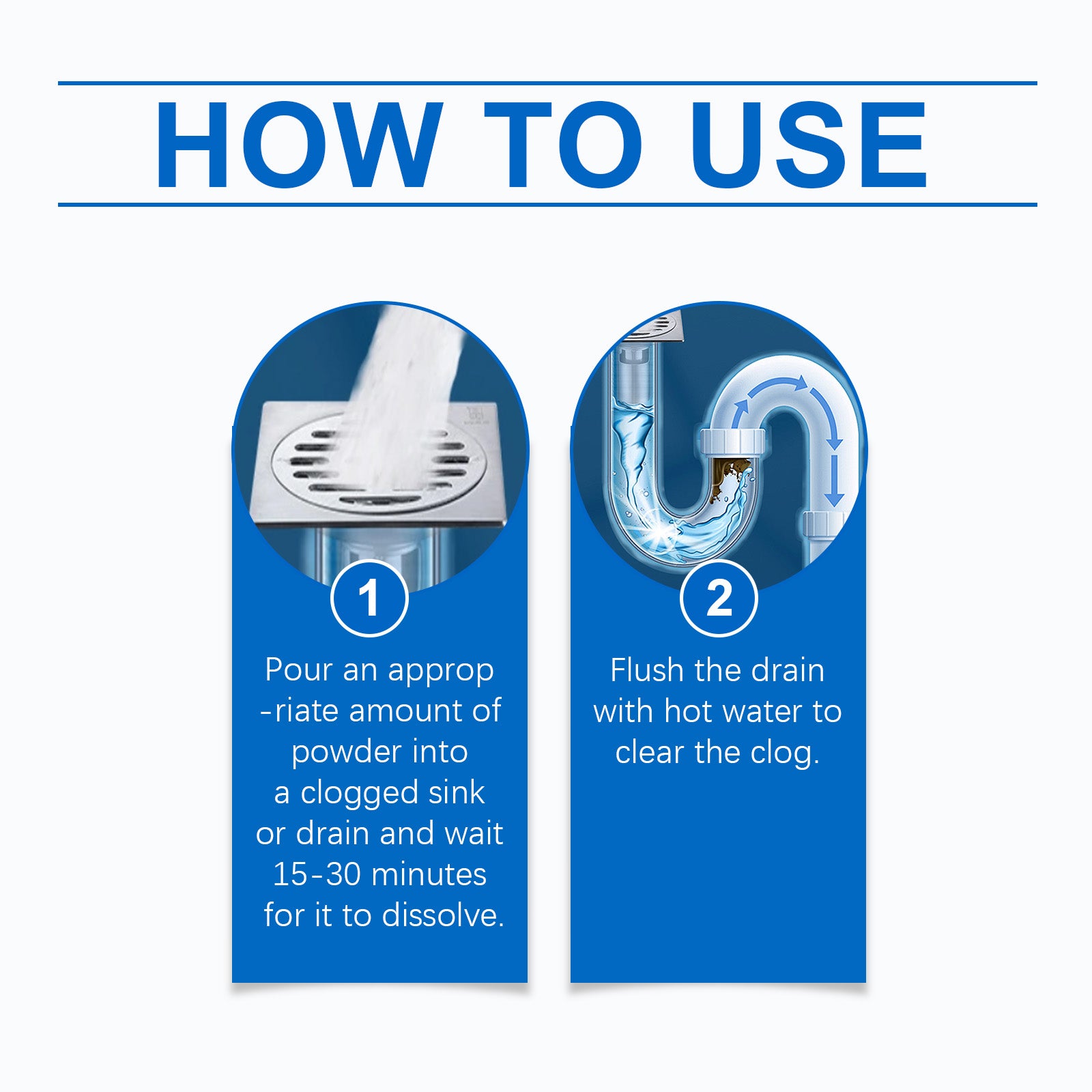 Jue-Fish Drain Remover Kitchen Toilet Drain Powder Oil Clogging Deodorant Cleaning Remover Home & Garden Home Goods Eprolo https://www.cyberehub.com