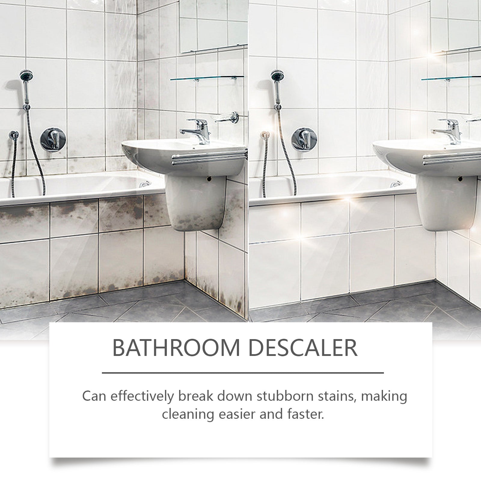 Jue-Fish Bathroom Sink Stainless Steel Cleaner Shower Room Glass Scale Decontaminating Cleaner Bathtub Home Eprolo https://www.cyberehub.com