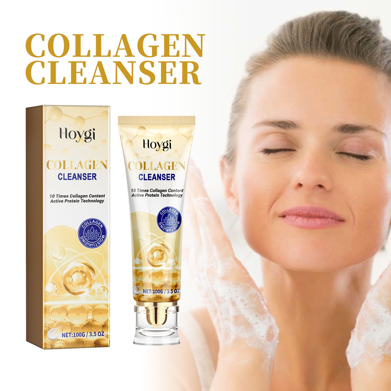 Collagen Cleanser, Moisturizing, Moisturizing And Firming Facial Skin, Cleaning, Anti-Wrinkle, Anti-Aging Eyes Health & Beauty Health Eprolo https://www.cyberehub.com