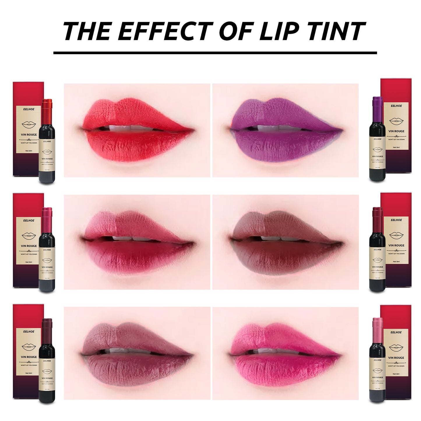 Vin Rouge Lip Tint, Non-Stick Cup Color Development Portable Waterproof Non-Fading Moisturizing Red Wine Bottle Lip Glaze Health Eprolo https://www.cyberehub.com