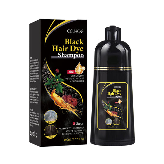 EELHOE Black Hair Shampoo, Multiflorum Essence Moisturizing Nourishing Cleansing Repairing Black And Smooth Hair Shampoo Health Eprolo https://www.cyberehub.com