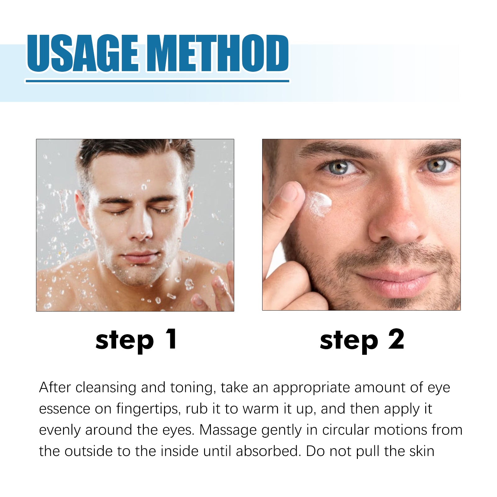 Men's Eye Serum Reduces Fine Lines, Bags, Dark Circles, Moisturizes, Firming, Brightening And Anti-Aging Eye Area Health & Beauty Health Eprolo https://www.cyberehub.com