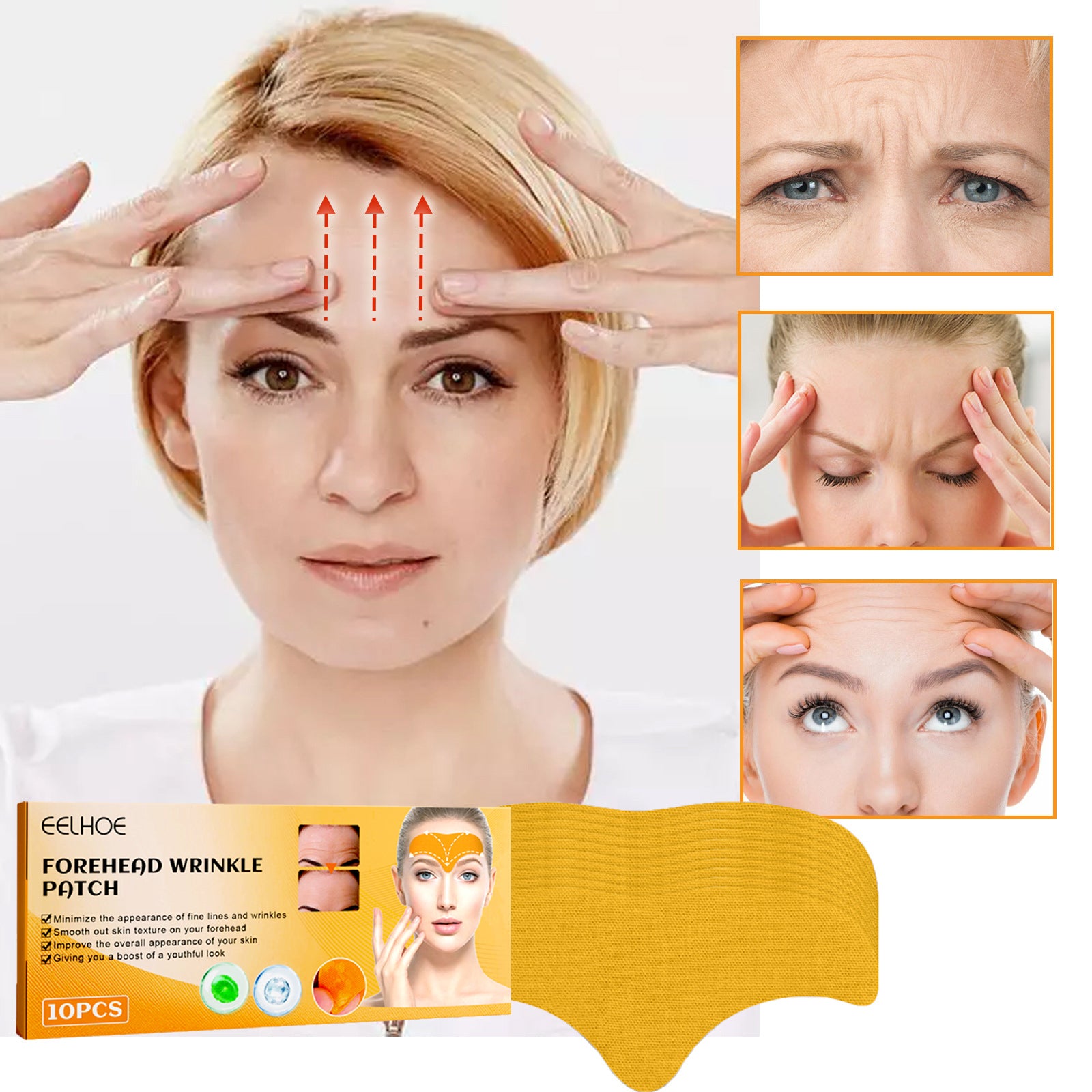 EELHOE Forehead Wrinkle Patch, Lifts Lightens And Smooths Forehead Wrinkles Facial Skin Forehead Patch Health Eprolo https://www.cyberehub.com