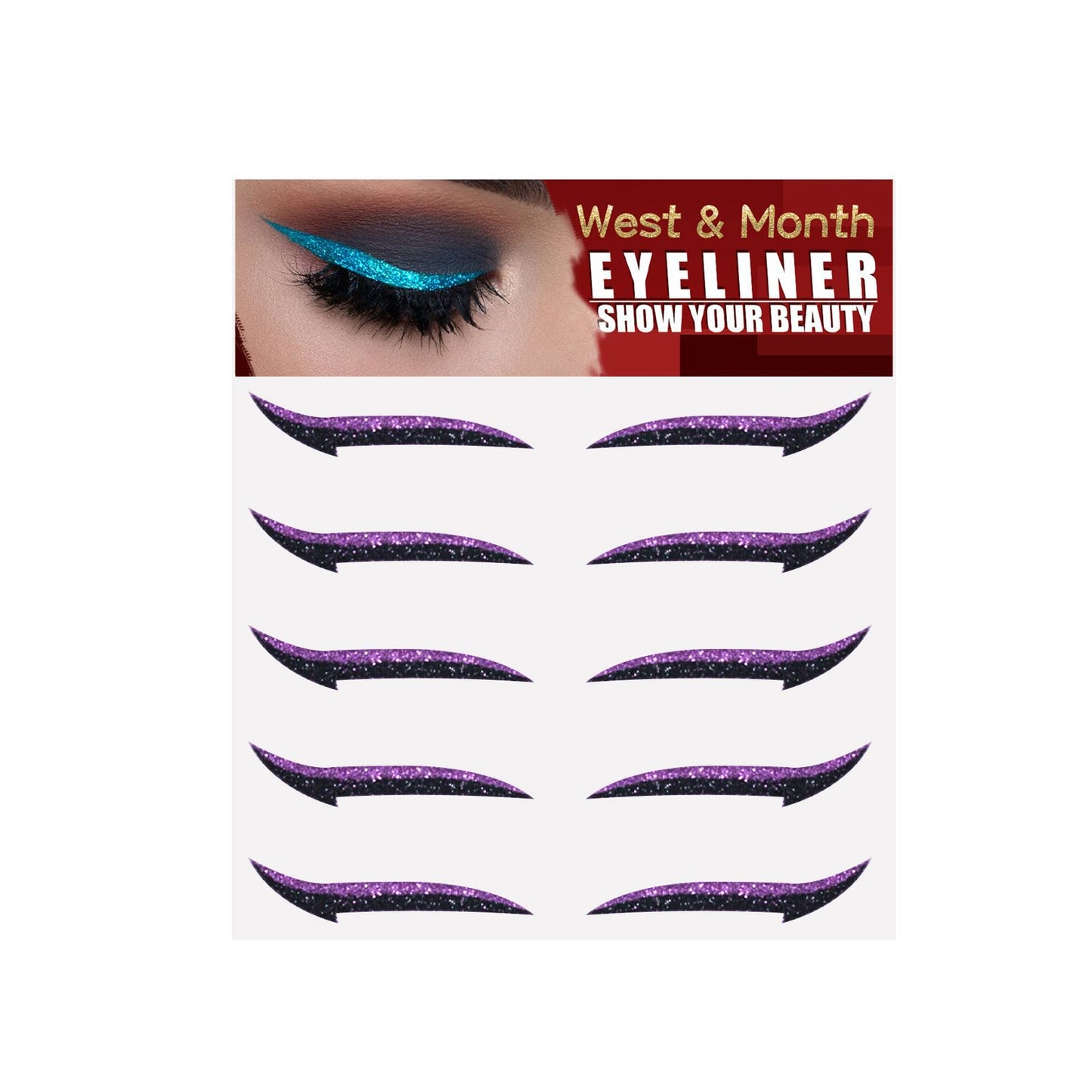 Eyeshadow Stage Makeup Eye Makeup European And American Eyeliner Self-Adhesive Double Eyelid Eye Makeup purple Health Eprolo https://www.cyberehub.com