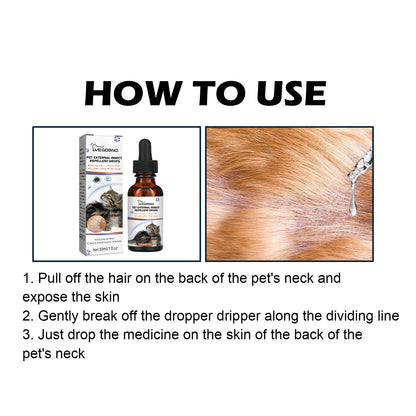 Yegbong Pet Extracorporeal Insect Repellent Drops, Cats And Dogs Clean To Remove Ticks And Fleas Drops Pet Supplies Pet Eprolo https://www.cyberehub.com