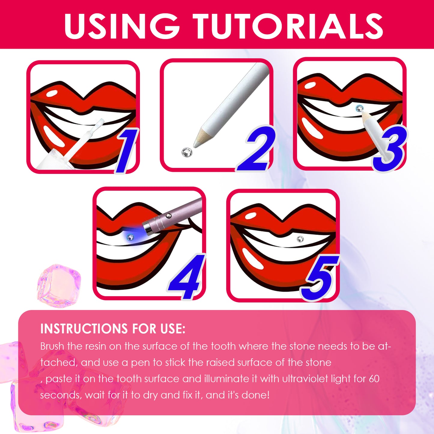 Jaysuing Tooth Gem Kit, Accessories Easy To Remove And Install Crystal Dental Drill Tooth Embellish Glitter Stick Health Eprolo https://www.cyberehub.com