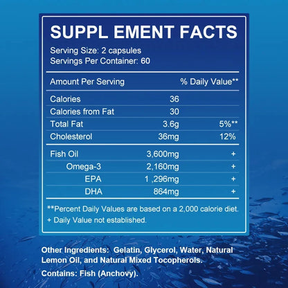Omega 3 Fish Oil Dietary Supplement with DHA EPA to Support Eyes, Heart, Brain and Immune System Supplements Life Quality Supplements Life Quality https://www.cyberehub.com