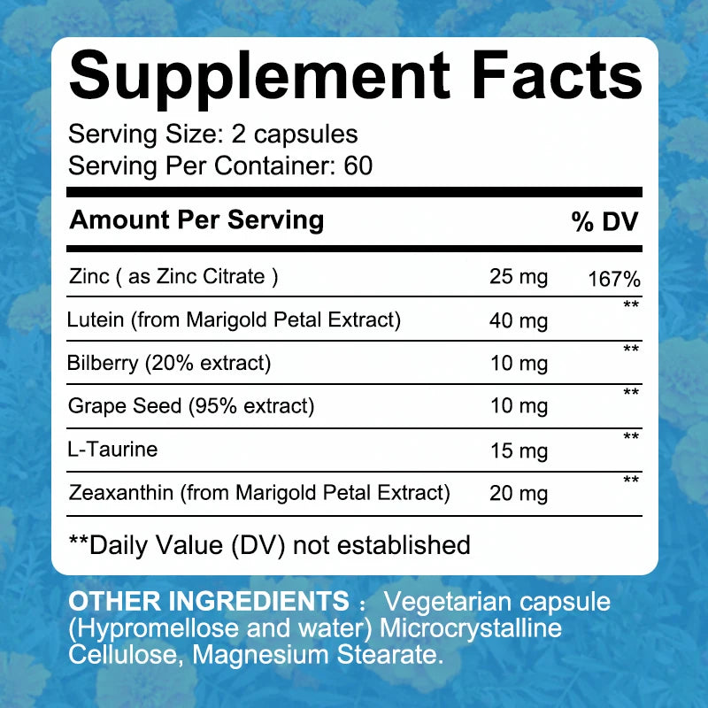 Bcuelov Lutein & Zeaxanthin, Eye Health Supplement, Supports Vision Health, Macula Health, 120 Capsules Supplements Life Quality Supplements Life Quality https://www.cyberehub.com
