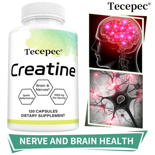 Creatine Monohydrate 5000 mg, Supports Muscle, Performance & Strength, Recovery, Brain Function, 120 Capsules Supplements Life Quality Supplements Life Quality https://www.cyberehub.com