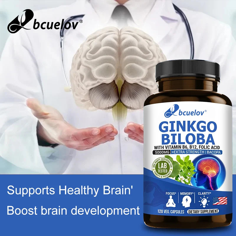 Ginkgo Biloba - Brain Booster - Rich in vitamins B6, B12, folic acid, helps improve concentration and memory, cognitive abilitie Supplements Life Quality Supplements Life Quality https://www.cyberehub.com