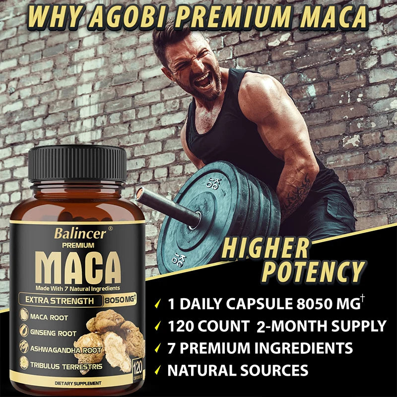 Maca Root Capsules - Natural Energy Supplement, Supports Athletic Performance and Motivation, Builds Muscle and Strengthens Supplements Life Quality Supplements Life Quality https://www.cyberehub.com