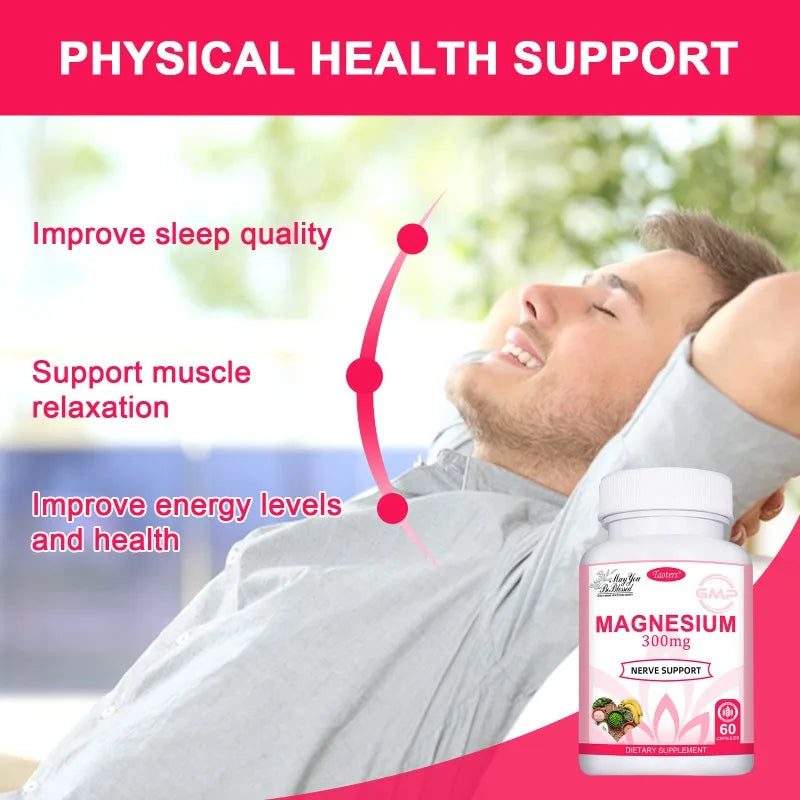Triple Magnesium Complex Supplement, 300 mg Magnesium (Glycinate, Malate, and Citrate) Complex for Muscle, Nerve, Bone, and Ener Supplements Life Quality Supplements Life Quality https://www.cyberehub.com