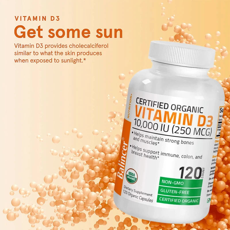 Vitamin D3 Supplement, Supports Calcium Absorption, Fights Fatigue, Boosts Immune System, Strengthens Muscle, 120 Capsules Supplements Life Quality Supplements Life Quality https://www.cyberehub.com