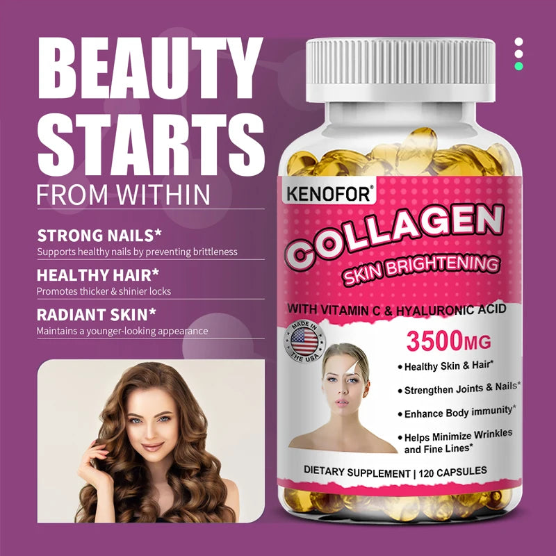 Vital Vitamins Collagen - Biotin, Hyaluronic Acid, Vitamin C - Collagen for Women - Anti-Aging Hair, Skin, Nails Beauty Complex Supplements Life Quality Supplements Life Quality https://www.cyberehub.com
