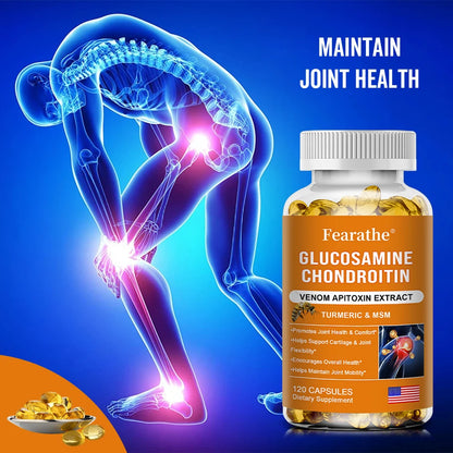 Natural Bee Venom Extract Glucosamine Chondroitin Capsules- Joint Support, Anti-Aging, Anti-Inflammation, Antioxidant, Cartilage Supplements Life Quality Supplements Life Quality https://www.cyberehub.com