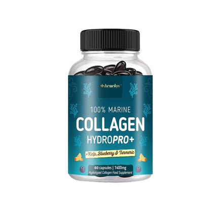 Powerful Marine Collagen - With Hyaluronic Acid, Biotin & Blueberry - 1400mg Complex-Hydrolyzed Type 1-With Vitamins & Minerals Supplements Life Quality Supplements Life Quality https://www.cyberehub.com