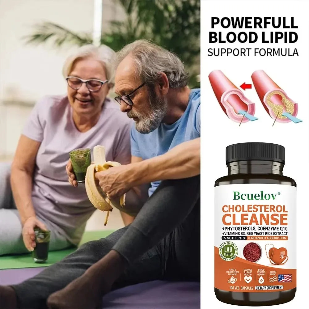 Niacinamide, Red Yeast Rice, Black Pepper Extract, Cholesterol Cleanser - Helps Lower Cholesterol Levels, 120 Capsules Supplements Life Quality Supplements Life Quality https://www.cyberehub.com