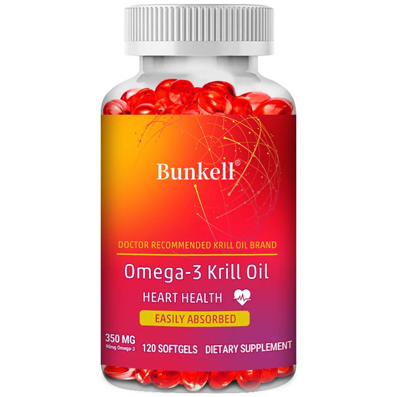 Antarctic Krill Oil 350mg Omega 3 Fatty Acid Supplement, EPA & DHA Softgels, Phospholipids, Antioxidant Astaxanthin Heart Health 120count United States Supplements Life Quality Supplements Life Quality https://www.cyberehub.com
