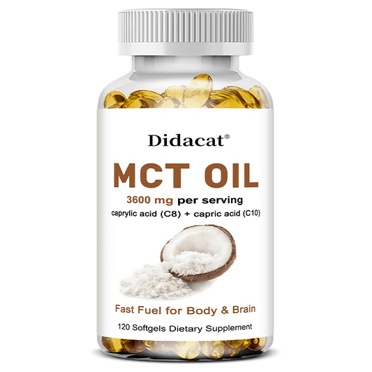 MCT Oil Capsules Focus, fat burning, weight management, provide energy to the brain, keep you focused all day 120count United States Supplements Life Quality Supplements Life Quality https://www.cyberehub.com