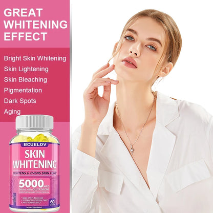 Bcuelov Collagen + Glutathione + Vitamin C Skin and Facial Health - Antioxidants - - 120 Vegetarian Capsules Supplements Life Quality Supplements Life Quality https://www.cyberehub.com