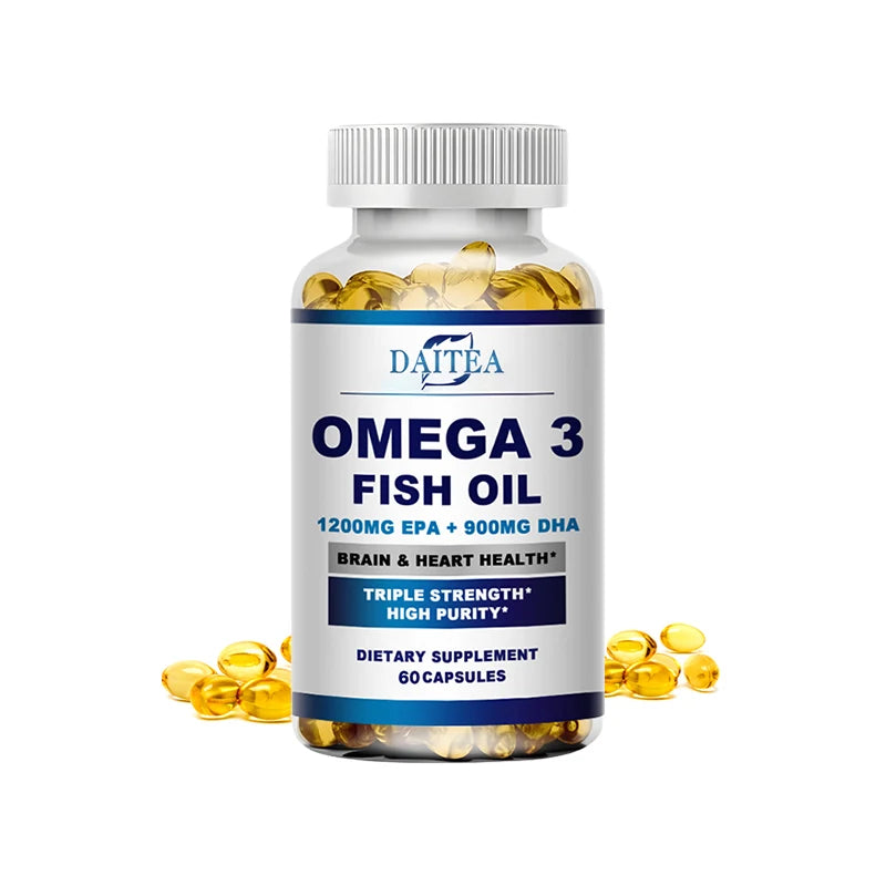 Premium Omega 3 Fish Oil | High EPA 1200 mg + DHA 900 mg | Supports Brain & Heart Health Supplements Life Quality Supplements Life Quality https://www.cyberehub.com