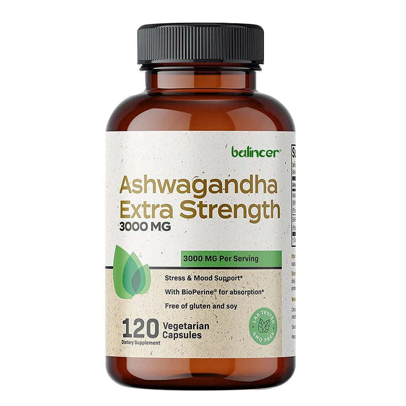 Balincer Ashwagandha Capsules | Ashwagandha Extract Supplement | Boost Energy, Relieve Stress, Support Mood & Focus 120count United States Supplements Life Quality Supplements Life Quality https://www.cyberehub.com