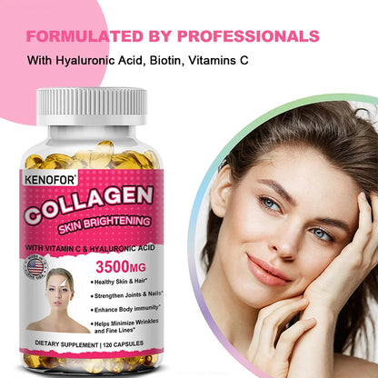 Vital Vitamins Collagen - Biotin, Hyaluronic Acid, Vitamin C - Collagen for Women - Anti-Aging Hair, Skin, Nails Beauty Complex Supplements Life Quality Supplements Life Quality https://www.cyberehub.com