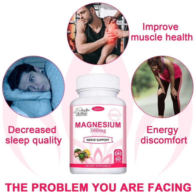 Triple Magnesium Complex Supplement, 300 mg Magnesium (Glycinate, Malate, and Citrate) Complex for Muscle, Nerve, Bone, and Ener Supplements Life Quality Supplements Life Quality https://www.cyberehub.com