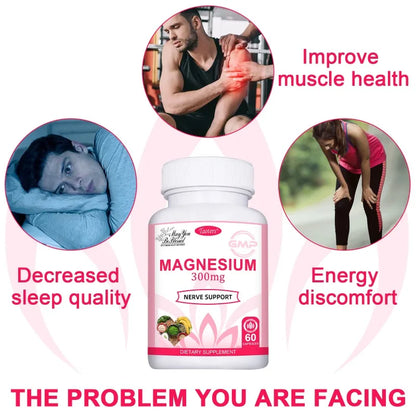 Triple Magnesium Complex Supplement, 300 mg Magnesium (Glycinate, Malate, and Citrate) Complex for Muscle, Nerve, Bone, and Ener Supplements Life Quality Supplements Life Quality https://www.cyberehub.com