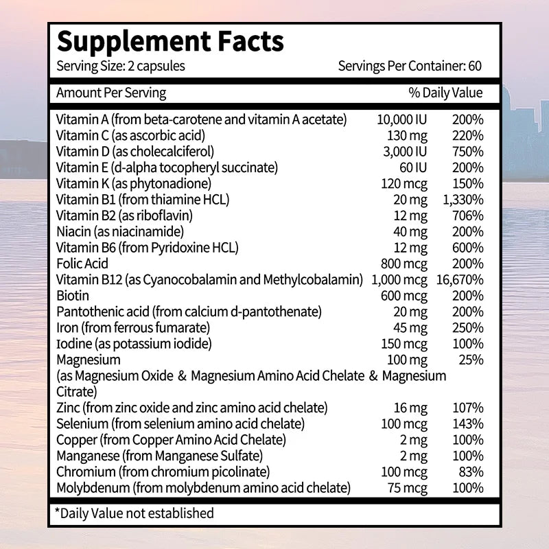 Multivitamin with 45 mg Iron, Weight Management Capsules, Supports Burning Belly Fat, Weight Management, 120 Capsules Supplements Life Quality Supplements Life Quality https://www.cyberehub.com