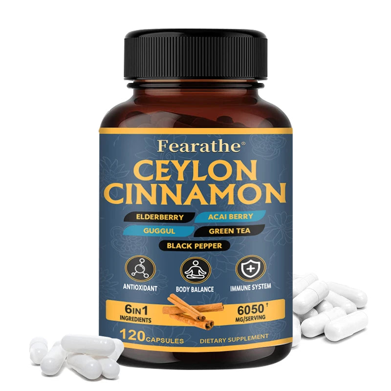 Organic Ceylon Cinnamon Capsules - Balance, Immune System, Antioxidant, 100% Certified Organic, Gluten Free and Non-GMO 120count United States Supplements Life Quality Supplements Life Quality https://www.cyberehub.com